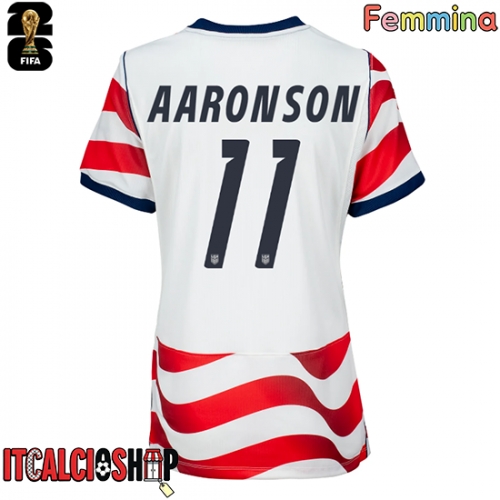 Stati Uniti Brenden Aaronson #11 Prima Maglia Femmina Mondiali 2026 Manica Corta